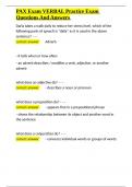 PAX Exam VERBAL Practice Exam Questions And Answers&period;docx