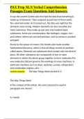 PAX Prep NLN Verbal Comprehension Passages Exam Questions And Answers&period;docx