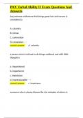 PAX Verbal Ability II Exam Questions And Answers&period;docx