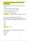 PAX  Exam Package Deal With Complete Solutions Latest Update 