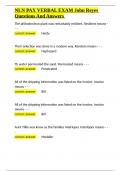 NLN PAX VERBAL EXAM John Reyes Questions And Answers&period;docx