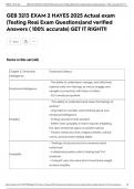 GEB 3213 EXAM 2 HAYES 2025 Actual exam &lpar;Testing Real Exam Questions&rpar;and verified Answers &lpar; 100&percnt; accurate&rpar; GET IT RIGHT&excl;&excl;