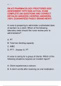 RN ATI PHARMACOLOGY PROCTORED 2025  ASSESSMENT WITH NGN ACTUAL EXAM  COMPLETE 200 QUESTIONS AND CORRECT  DETAILED ANSWERS &lpar;VERIFIED ANSWERS&rpar;  &vert;100&percnt; GUARANTEED PASS&excl;&excl;&excl; BRAND NEW&excl;&excl;&excl;