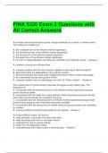 FINA 5320 Exam 3 Questions with All Correct Answers 