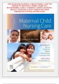TEST BANK FOR MATERNAL CHILD NURSING CARE 7TH EDITION BY SHANNON E&period; PERRY&comma; MARILYN J&period; HOCKENBERRY&comma; MARY CATHERINE CASHION
