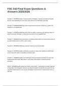 FSC 342 Final Exam Questions & Answers 2025&sol;2026