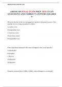 ARDMS SPI FINAL EXAM PREP  2025 STUDY QUESTIONS AND CORRECT ANSWERS GRADED A&plus;