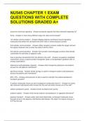 NU545 CHAPTER 1 EXAM QUESTIONS WITH COMPLETE SOLUTIONS GRADED A&plus; 
