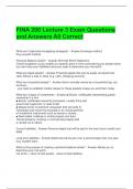 FINA 200 Lecture 3 Exam Questions and Answers All Correct 