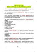 NCSO EXAM PREP ACTUAL EXAM Q&A WITH CORRECT ANSWERS