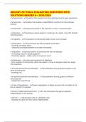 BIOLOGY 207 FINAL EVALUATION QUESTIONS WITH SOLUTIONS GRADED A&plus; 2025&sol;2026