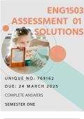 ENG1503 ASSIGNMENT 1 &vert; DETAILED SOLUTIONS &vert; DUE&colon; 24 MARCH 2025