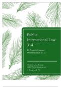 Public International Law 314 Quiz 1 notes