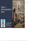 Full discription notes for history chapter rise of Nationalism in Europe 