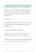 TCDHA COMMUNITY MIDTERM LATEST EXAM WITH COMPLETE SOLUTIONS &lpar;A&plus;&rpar; 100&percnt; VERIFIED 2025
