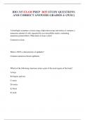BIO 315 EXAM PREP  2025 STUDY QUESTIONS AND CORRECT ANSWERS GRADED A&plus;&lpar;WSU&rpar;