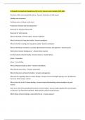 Orthopedic Nursing Exam Questions with Correct Answers Latest Update 2025-2026