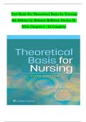 TEST BANK For Theoretical Basis for Nursing&comma; 6th American Edition by Melanie McEwen&semi; Evelyn M&period; Wills