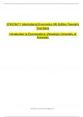 374474611 International Economics 4th Edition Feenstra  Test Bank Introduction to Econometrics &lpar;American University of Armenia&rpar;  