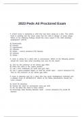 2023 Peds Ati Proctored Exam