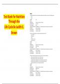 Test Bank for Nutrition Through the Life Cycle 8e Judith E&period; Brown Latest Update 2025