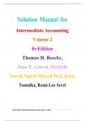Solution Manual for Intermediate Accounting Volume 1 & 2 8th Edition Thomas H&period; Beechy&comma; Joan E&period; Conrod&comma; Elizabeth Farrell&comma; Ingrid McLeod-Dick&comma; Kayla Tomulka&comma; Romi-Lee Sevel Latest Verified Edition Graded A&plus;
