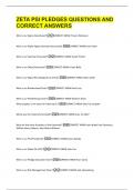 ZETA PSI PLEDGES QUESTIONS AND  CORRECT ANSWERS 