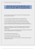 Med surg Neuro Exam Questions And Answers &vert;Latest 2025 &vert; Guaranteed Pass&period;