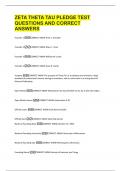 ZETA THETA TAU PLEDGE TEST  QUESTIONS AND CORRECT  ANSWERS