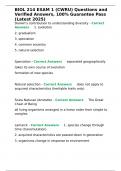 BIOL 214 EXAM 1 &lpar;CWRU&rpar; Questions and Verified Answers&comma; 100- Guarantee Pass &lpar;Latest 2025&rpar;