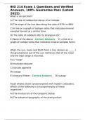 BIO 214 Exam 1 Questions & Verified Answers&comma; 100- Guarantee Pass &lpar;Latest 2025&rpar;&period;