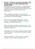 BA 453 EXAM QUESTIONS Package deal 