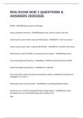 ROU EXAM OOD 1 QUESTIONS & ANSWERS 2025&sol;2026