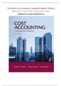 Test Bank for Cost Accounting&comma; A managerial Emphasis 14 Edition by Horngren&comma; Charles&comma; Datar&comma; Srikant Rajan&comma; Madhav