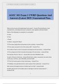 AGEC 101 Exam 1 UWRF Questions And Answers &vert;Latest 2025 &vert; Guaranteed Pass&period;