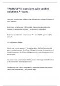 TPATC&sol;CFRN questions with verified solutions A&plus; rated