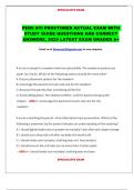 PEDS ATI PROCTORED ACTUAL EXAM WITH  STUDY GUIDE QUESTIONS AND CORRECT  ANSWERS&comma; 2025 LATEST EXAM GRADED A&plus;
