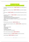 MA PERMIT TEST 2024 EXAM QUESTIONS WITH COMPLETE ANSWERS