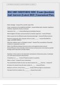 BSC1005 MIDTERM MDC Exam Questions And Answers &vert;Latest 2025 &vert; Guaranteed Pass&period;