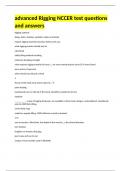 advanced Rigging NCCER test questions and answers