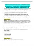 BEST NURSING PLACEHOLDER EXAM &minus; OBSTETRICS EXAM&vert;&vert; TEST BANK WITH VERIFIED QUESTIONS & ANSWERS &lpar;BEST ANSWERS&rpar; WITH RATIONALES&vert;&vert; ALREADY RATED A&plus;