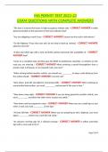 MA PERMIT TEST 2021-22 EXAM QUESTIONS WITH COMPLETE ANSWERS