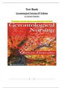 Test Bank Gerontological Nursing 10th Edition by Charlotte Eliopoulos&period; 2025&vert;&vert; All Chapters Covered&vert;&vert; 100&percnt; Verified Answers&vert;&vert; Latest Edition&vert;&vert; ISBN-13 978-1975161002