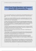 CGA Exact Exam Questions And Answers &vert;Latest 2025 &vert; Guaranteed Pass&period;