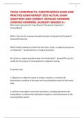 TEXAS CHIROPRACTIC JURISPRUDENCE EXAM AND PRACTICE EXAM NEWEST 2025 ACTUAL EXAM QUESTIONS AND CORRECT DETAILED ANSWERS &lpar;VERIFIED ANSWERS&rpar; &vert;ALREADY GRADED A&plus;