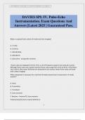 DAVIES SPI&colon; IV&period; Pulse-Echo Instrumentation&period; Exam Questions And Answers &vert;Latest 2025 &vert; Guaranteed Pass&period;