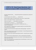 EMT-b NC State Exam Questions And Answers &vert;Latest 2025 &vert; Guaranteed Pass&period;