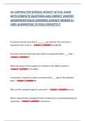 VA CONTRACTOR GENERAL NEWEST ACTUAL EXAM WITH COMPLETE QUESTIONS AND CORRECT VERIFIED ANSWERS&lpar;DETAILED ANSWERS&rpar; ALREADY GRADED A&plus; 100&percnt; GUARANTEED TO PASS CONCEPTS&excl;&excl;&excl;
