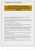 Epic INP100 EpicCare Inpatient Fundamentals&period; Exam Study Guide 100&percnt; Verified&period;