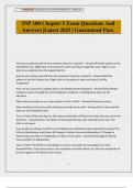INP 100 Chapter 5 Exam Questions And Answers &vert;Latest 2025 &vert; Guaranteed Pass